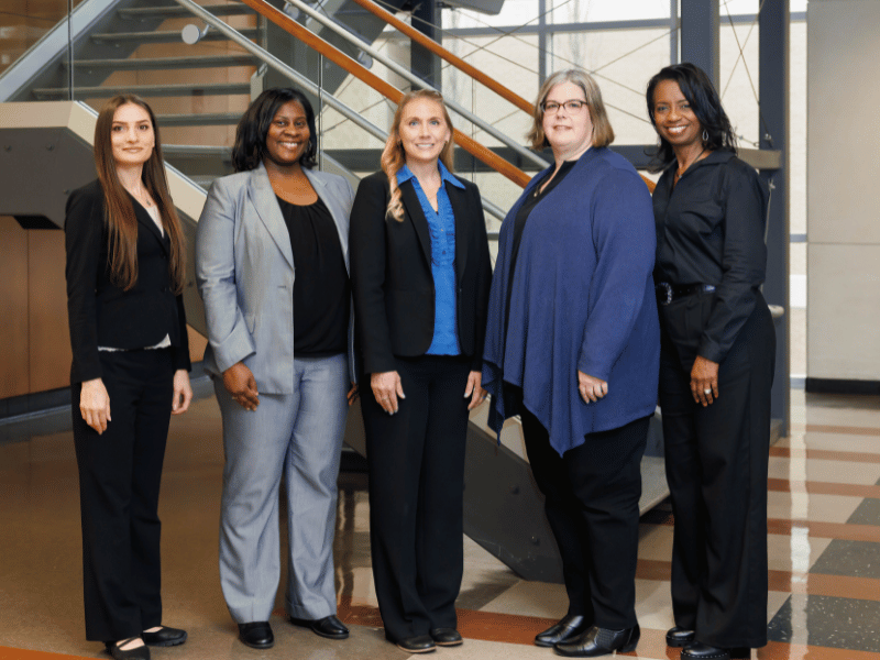 Anahit Abrahamyan, MPC; Qushena Reece; Vickie Skinner, DHA, CHCP; Jennifer Ipsen, MS; and Kim Chaney